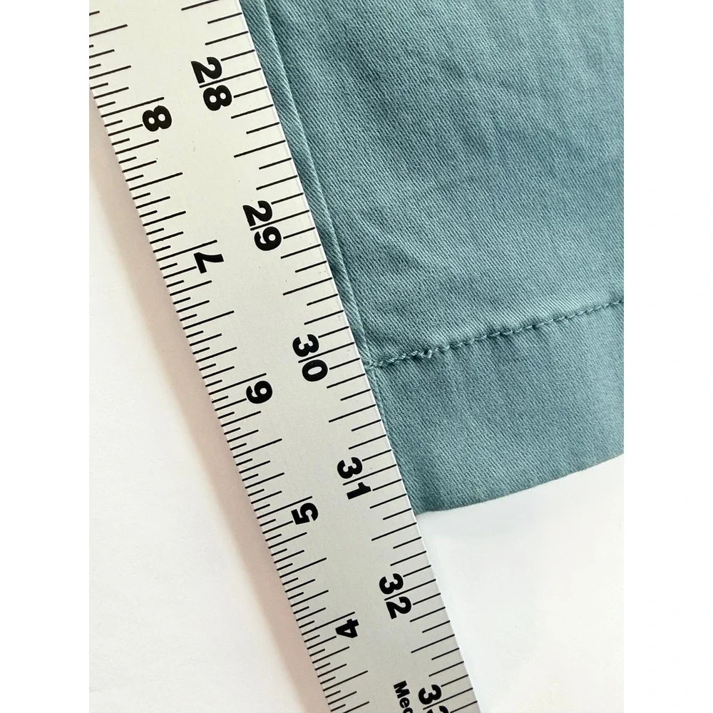 J.Crew 484 Slim‎ Fit Stretch Chino Pants Mens 32x32 Green Blue AR885